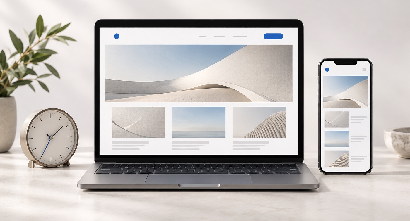 Web comercial lista en 24 horas